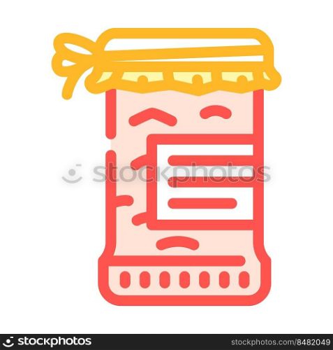 apple jam color icon vector. apple jam sign. isolated symbol illustration. apple jam color icon vector illustration