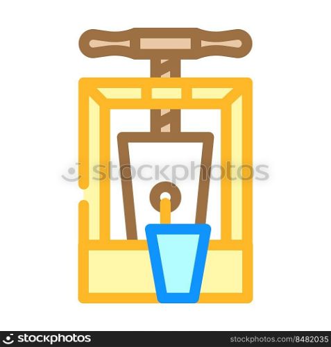 apple juice color icon vector. apple juice sign. isolated symbol illustration. apple juice color icon vector illustration