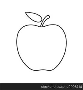 Apple line icon design isolated. Vector fruit logo. Apple line icon design isolated. for your design