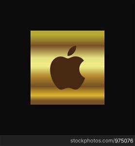 Apple logo icon design vector