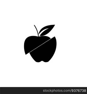 Apple logo icon vector illustration 