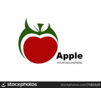 Apple logo icon vector illustration design template