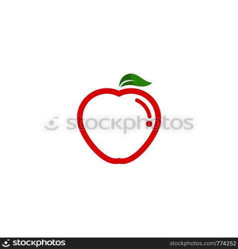 Apple logo template vector illustration design