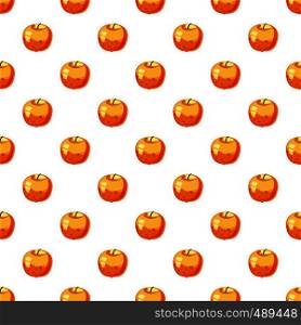 Apple pattern seamless repeat in cartoon style vector illustration. Apple pattern seamless