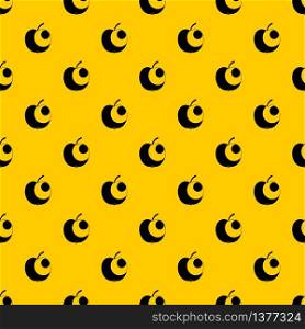 Apple pattern seamless vector repeat geometric yellow for any design. Apple pattern vector