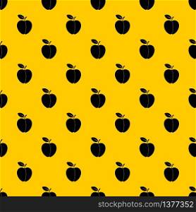Apple pattern seamless vector repeat geometric yellow for any design. Apple pattern vector