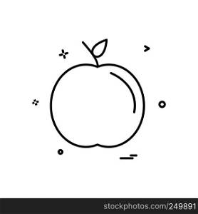 apple school icon design vector