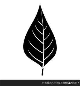 Apple tree leaf icon. Simple illustration of apple tree leaf vector icon for web. Apple tree leaf icon, simple style