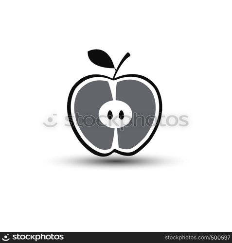 Apple vector icon. Apple fruit