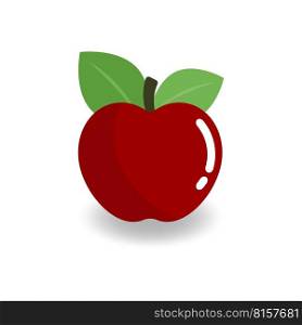 Apple vector icon isolated on white background.