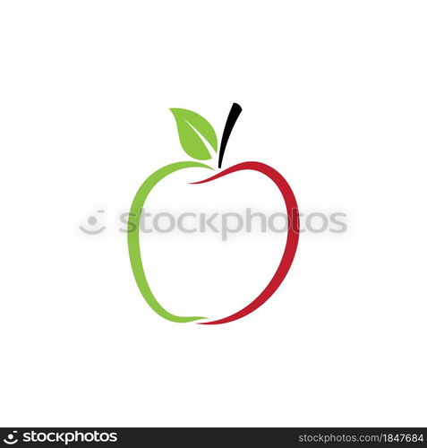 Apple vector illustration design icon logo template