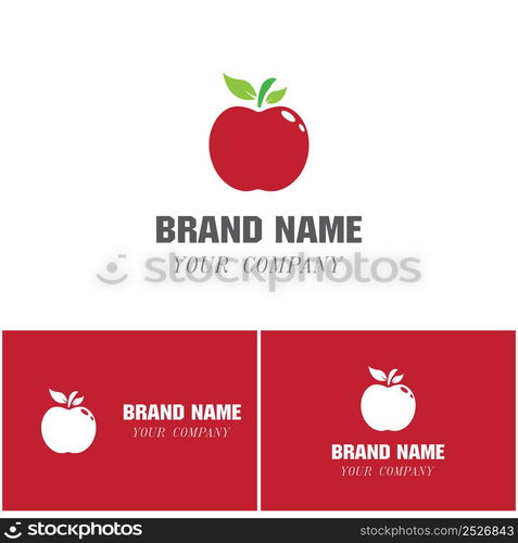 Apple vector illustration design icon logo template