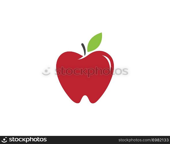 Apple vector illustration design icon logo template