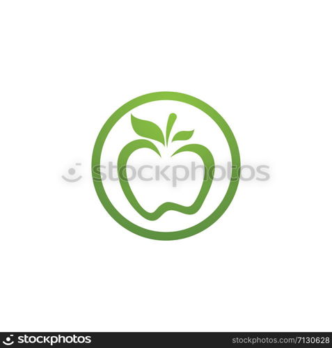 Apple vector illustration design icon logo template