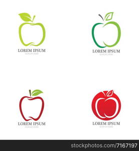 Apple vector illustration design icon logo template