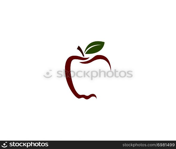Apple vector illustration design icon logo template - Vector