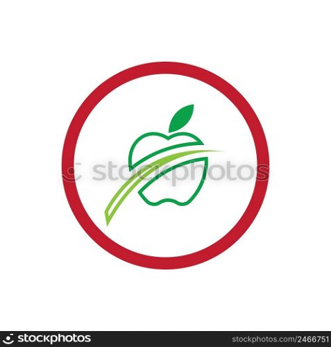 Apple vector illustration logo template