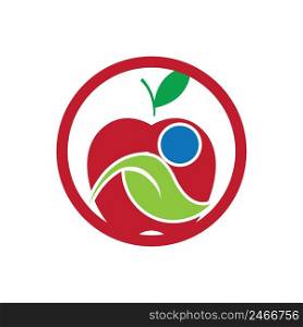Apple vector illustration logo template