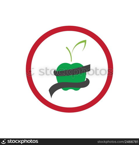 Apple vector illustration logo template