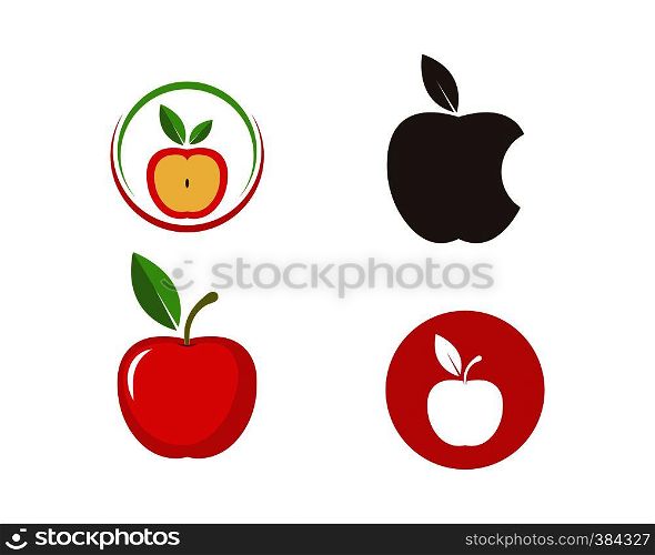 Apple vector illustration template