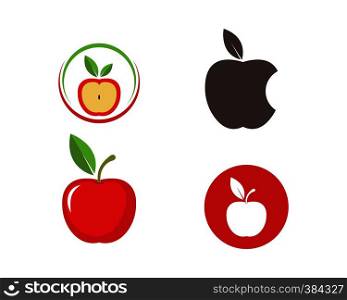 Apple vector illustration template
