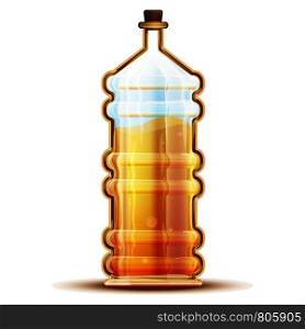 Apple vinegar icon. Cartoon of apple vinegar vector icon for web design isolated on white background. Apple vinegar icon, cartoon style