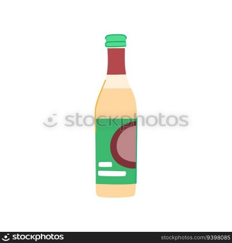 apple vinegar organic cartoon. food healthy, bottle fresh, liquid acid apple vinegar organic sign. isolated symbol vector illustration. apple vinegar organic cartoon vector illustration