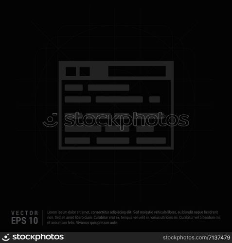 Application Interface Icon 