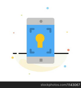 Application, Mobile, Mobile Application, Screen Abstract Flat Color Icon Template