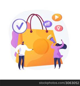 Application purchase, online app market, program assortment. Software development and promotion. Geolocation, media player, battery control. Vector isolated concept metaphor illustration.. Application purchase vector concept metaphor.