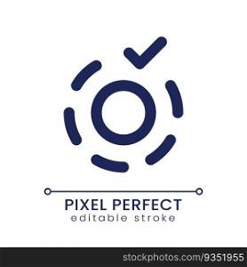 Apply breathe animation effect pixel perfect linear ui icon. Visual content. Video production software. GUI, UX design. Outline isolated user interface element for app and web. Editable stroke. Apply breathe animation effect pixel perfect linear ui icon