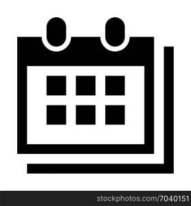 appointment calendar, icon on isolated background