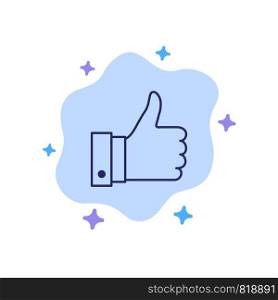 Appreciate, Remarks, Good, Like Blue Icon on Abstract Cloud Background