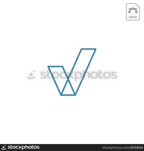 approval check logo icon vector isolated - vector. approval check logo icon vector element illustration