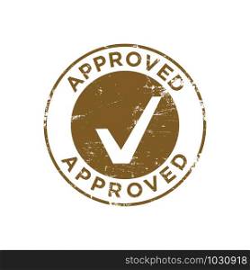 Approved Banner, Seal and Badge Vector Template