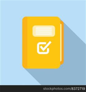 Approved file folder icon flat vector. Work trust. Certified connect. Approved file folder icon flat vector. Work trust