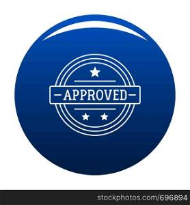 Approved logo. Simple illustration of approved vector logo for web. Approved lgo, simple style.