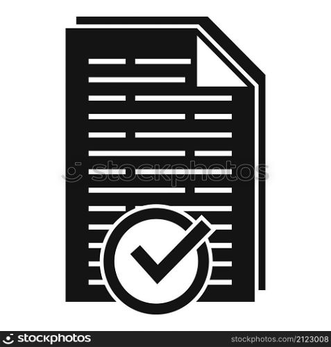 Approved product review icon simple vector. Customer evaluation. Feedback service. Approved product review icon simple vector. Customer evaluation