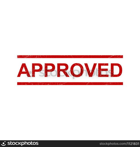 approved - rubber stamp icon vector design template