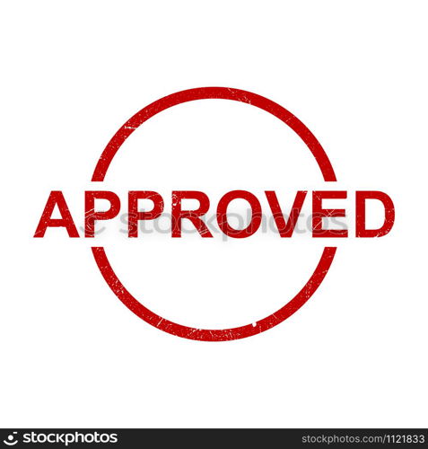 approved - rubber stamp icon vector design template