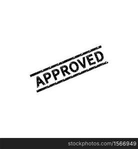 Approved sigh in icon trendy flat design
