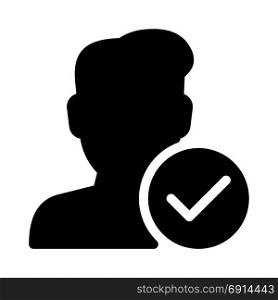 Approved User, icon on isolated background
