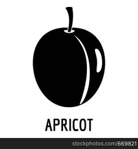 Apricot icon. Simple illustration of apricot vector icon for web. Apricot icon, simple style.