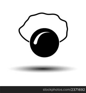 April Fool&rsquo;s Day Icon. Black on White Background With Shadow. Vector Illustration.