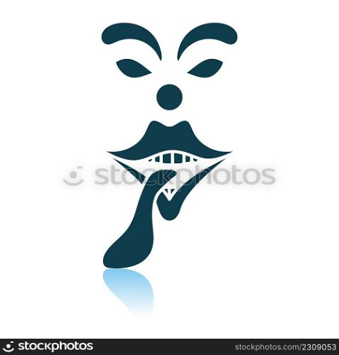 April Fool&rsquo;s Day Icon. Shadow Reflection Design. Vector Illustration.