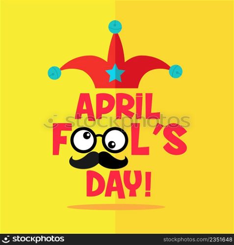 April fool&rsquo;s day, Typography, Colorful vector