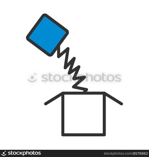 April Fool’s Day Icon. Editable Bold Outline With Color Fill Design. Vector Illustration.