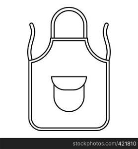 Apron icon. Outline illustration of apron vector icon for web. Apron icon, outline style