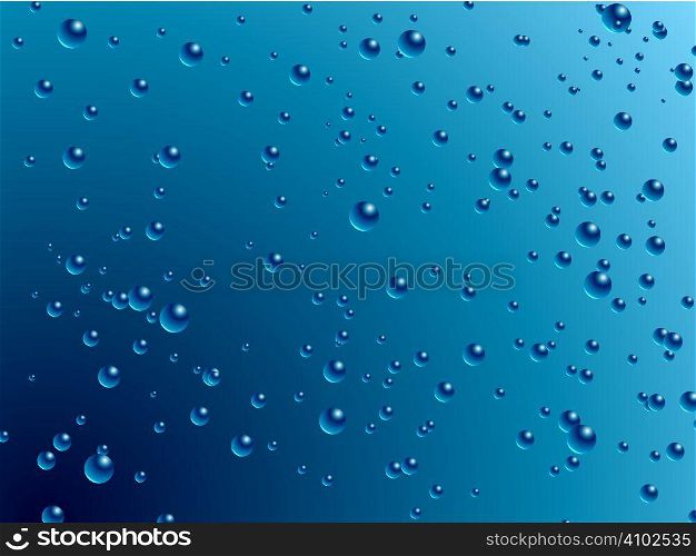 Aqua background with bubbles rising to the surface