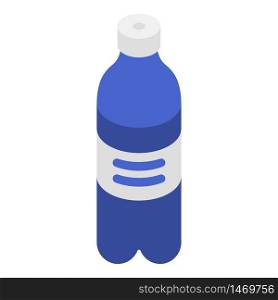 Aqua bottle icon. Isometric of aqua bottle vector icon for web design isolated on white background. Aqua bottle icon, isometric style